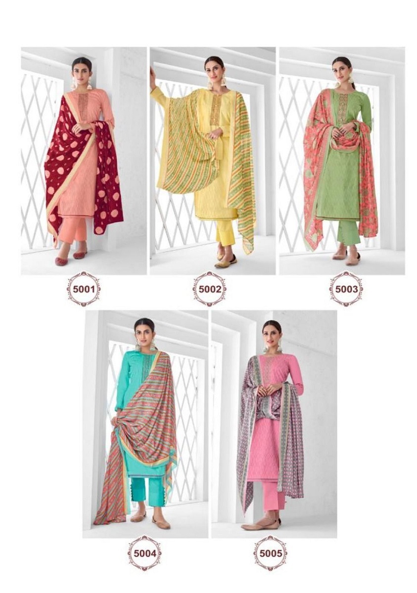 Suryajyoti Nushrat Vol-5 -Dress Material