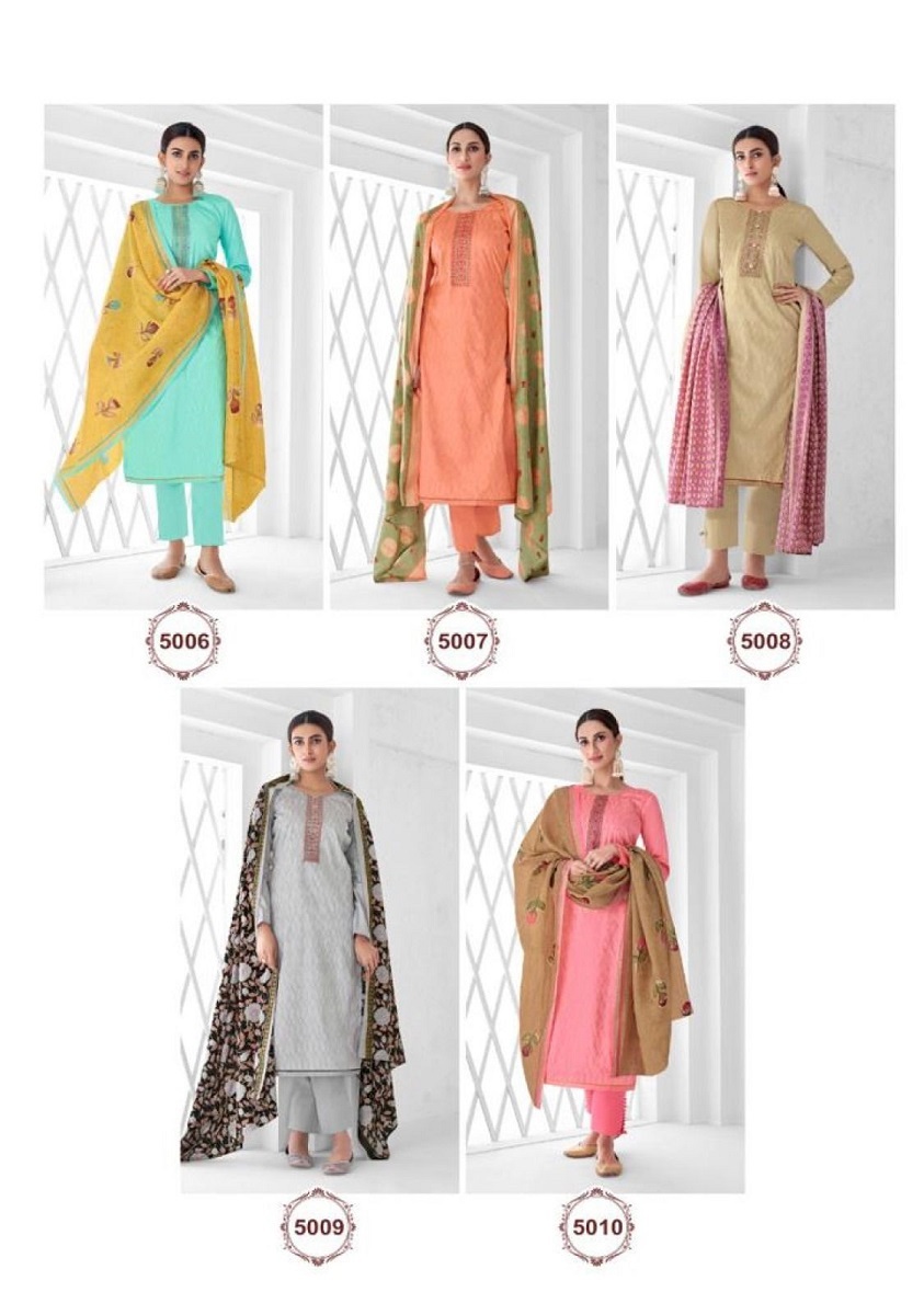 Suryajyoti Nushrat Vol-5 -Dress Material