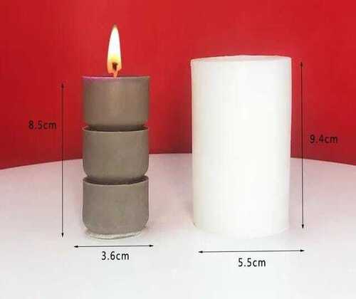 3D Cylinder Candle Moulds