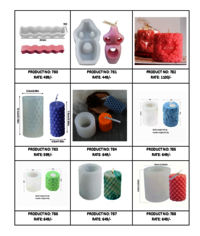 3D Cylinder Candle Moulds