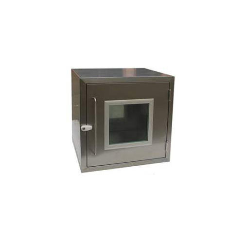 Pass Box - Stainless Steel and Mild Steel Construction, Gray Color for Industrial Laboratory Applications