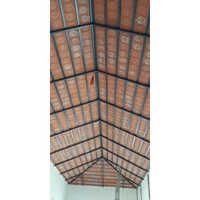 Clay Ceiling Tiles - Large 12x12 Inches, 8mm Thickness, Glossy Brown Finish | Exterior Application, Durable Clay Material