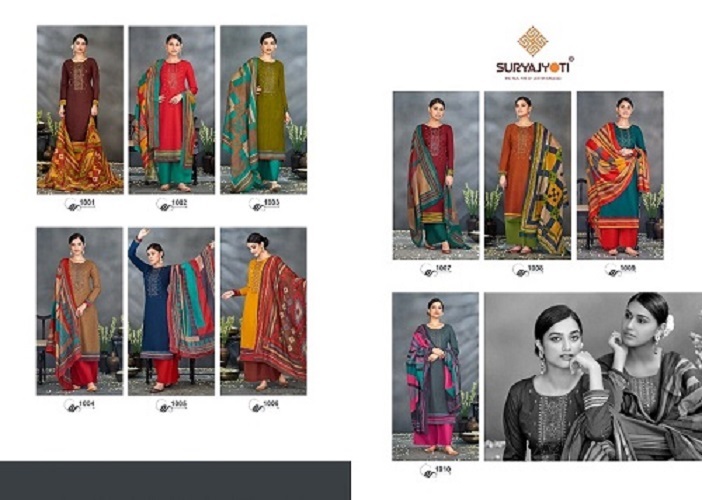 Suryajyoti Nazakat Vol-1 -Dress Material