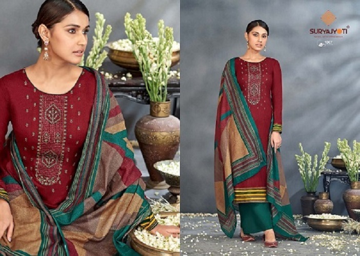 Suryajyoti Nazakat Vol-1 -Dress Material