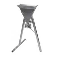 V Funnel Apparatus - Stainless Steel, Floor Mounted, Silver | Accurate, Durable, Stable Performance, Manual Interface For Laboratory Use