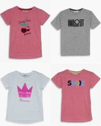 Cortigiani Girls Applique T Shirt - Cotton Blend, Sizes 2y To 8y | Stylish Applique Design For Everyday Wear