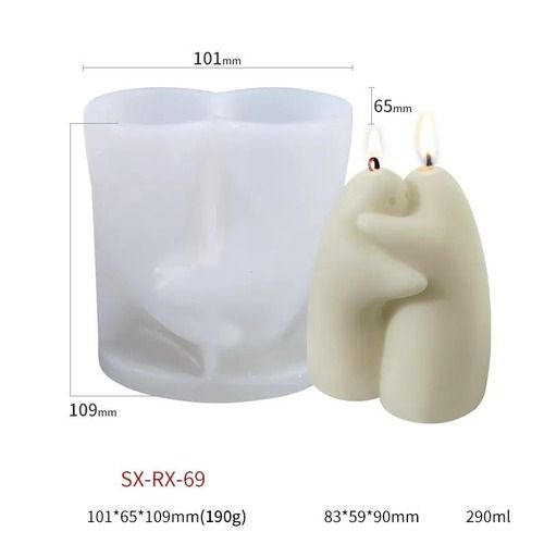 Hugging Bear Shape Candle Moulds