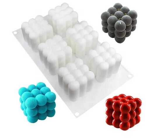 3D Bubble Shape Candle Moulds (6 slots)