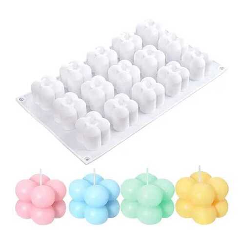 3D Bubble Shape Candle Moulds (15 slots)