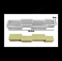Wavy Pillar Shape Candle Moulds - High-quality Silicone Material, Flexible Design For Epoxy Resin, Soap, Candles, Ice, And Crafting Projects