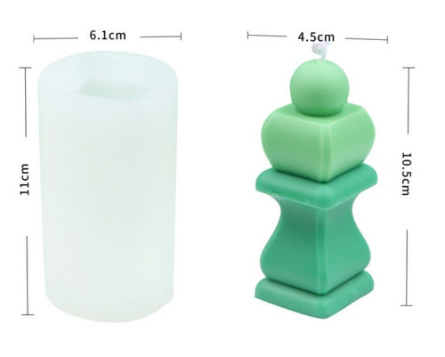 3D Cylinder Shape Candle Moulds