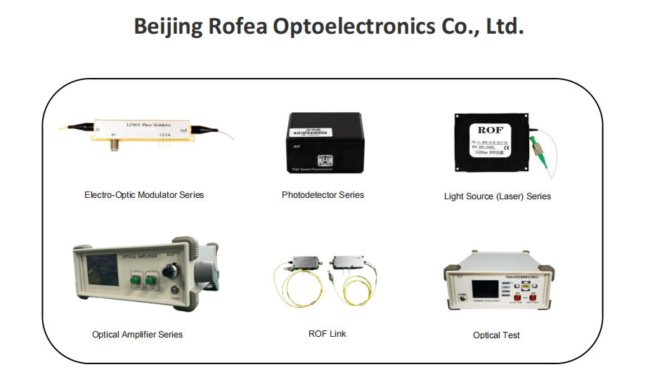 ROF EO Modulator Lithium Niobate Modulator Low Vpi Phase Modulator