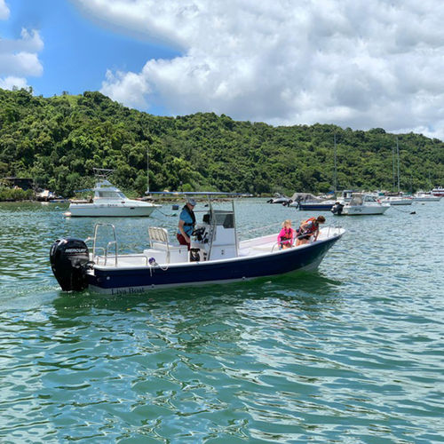 Liya 5.8m fiberglass hull outboard motor boat commercial fishing boat