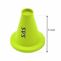 SAS SPORTS TPR Cricket Batting Tee for Cricket Practice (Pack of 6)