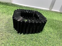 Square Bellow Cover - Color: Black