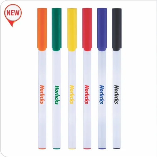 Ride Ball Pen White Opac Mix Cap