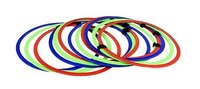 SAS SPORTS Agility Training Ring Ladder (Set of 12 Rings) - Multicolored