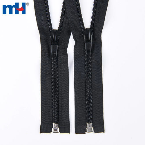 Nylon Coil Zipper Open Ended No. 8 Separating Nylon Zipper