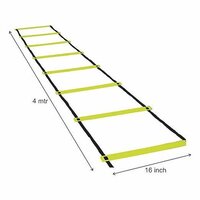 Sas Sports Speed Agility Ladder - Pvc Pipe, 4 Mtr, F.green | 10 Rungs For Speed Training, Adjustable Width, Ideal For All Age Groups