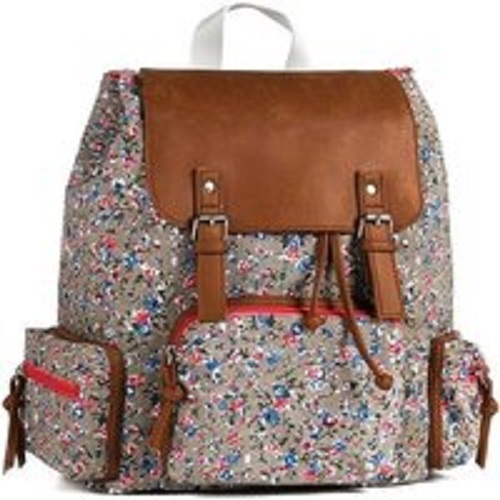 Women Printed Canvas Backpack