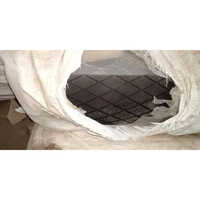 Diamond Groove Rubber Sheet - Natural Rubber, Normal Hardness, Black Color | Ideal For Gasketing And Flooring Applications