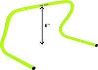 SAS SPORTS Training Hurdles for Field Training and Speed Coordination (Set of 6) 6 Inch