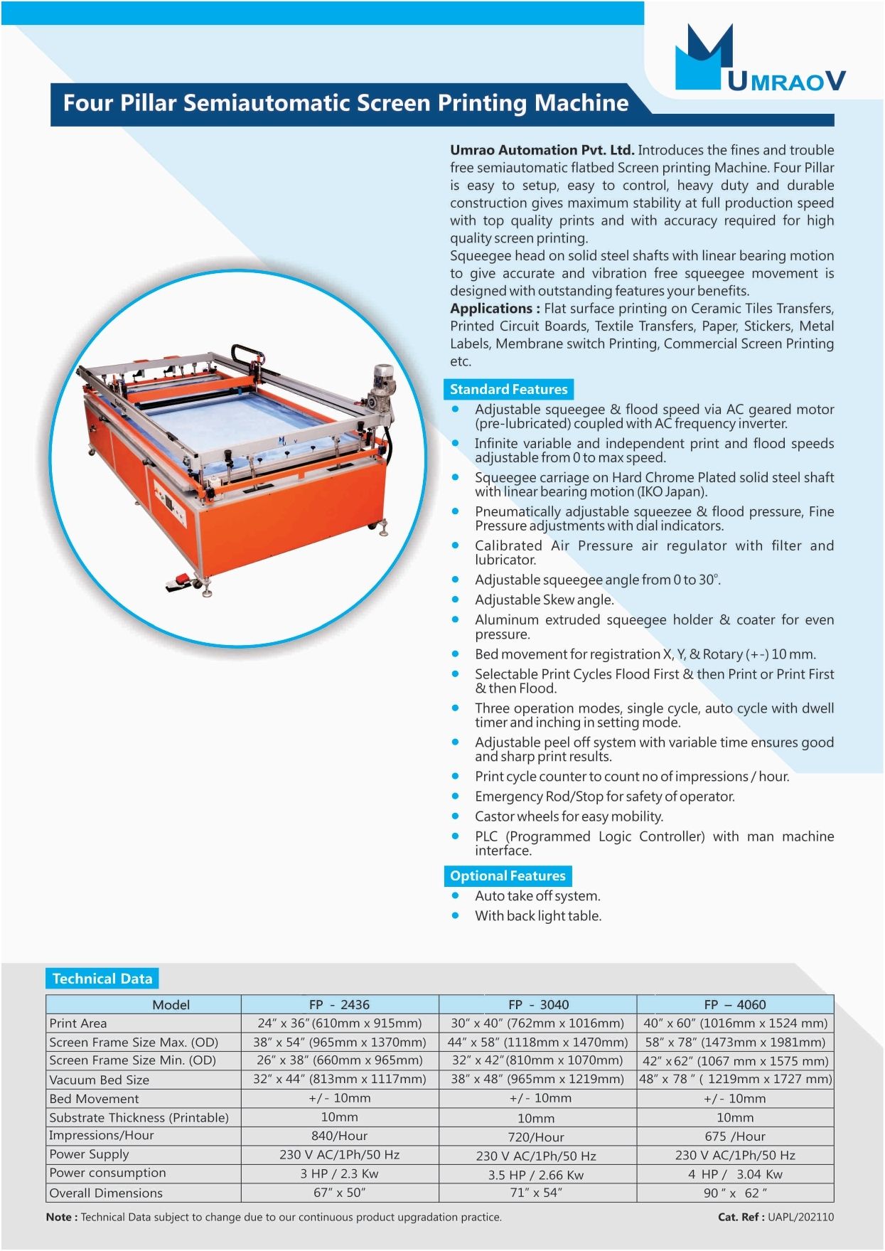 Sunpack Sheet Screen Printing Machine