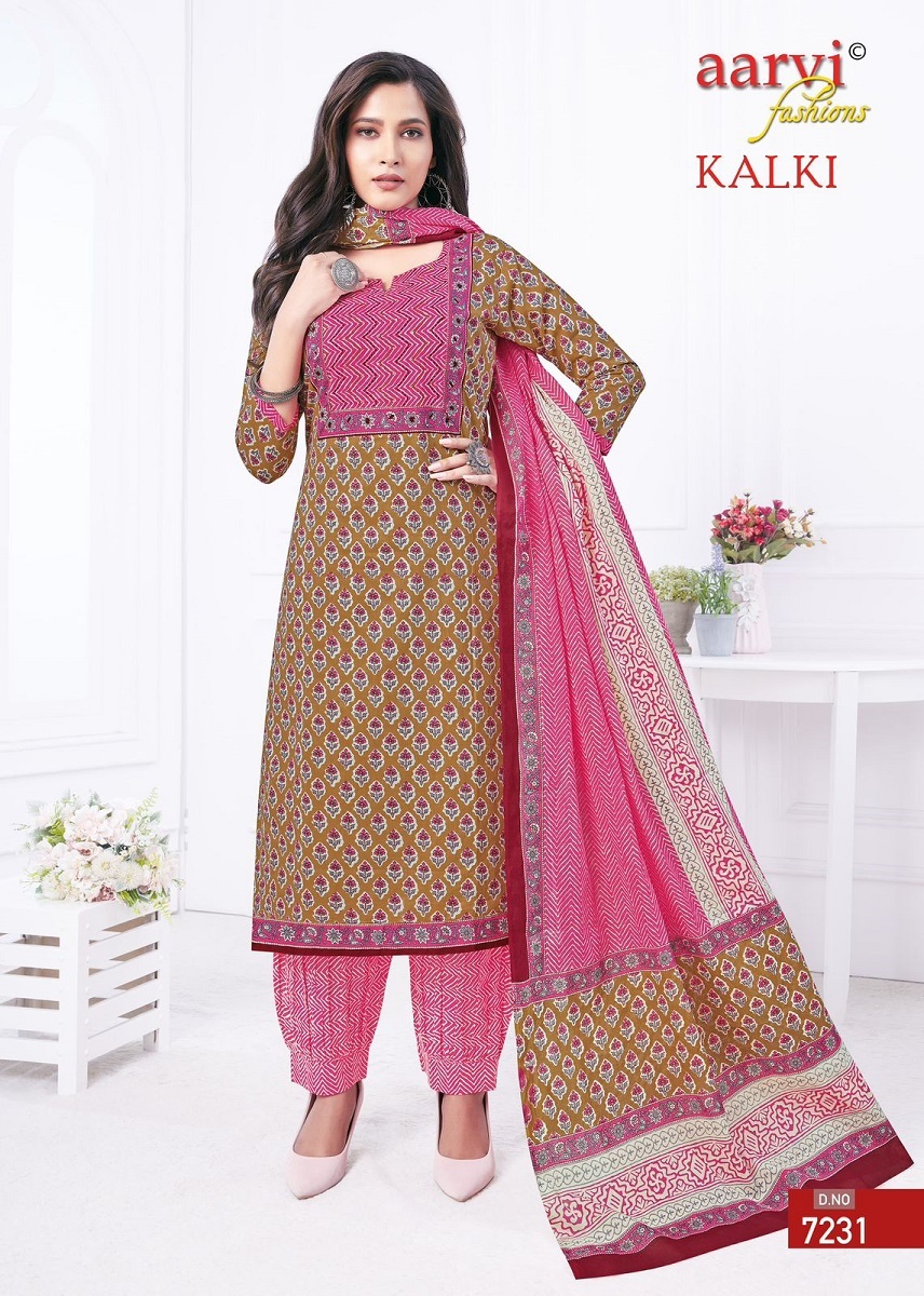 Aarvi Kalki Vol-1 Kurti Afghani Pant With Dupatta
