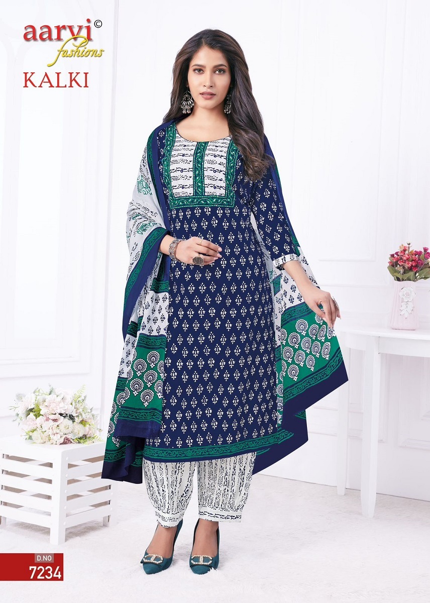 Aarvi Kalki Vol-1 Kurti Afghani Pant With Dupatta