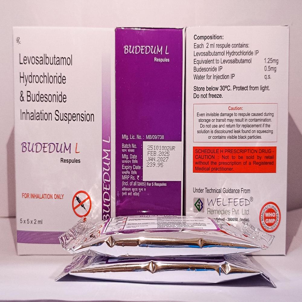 levosalbutamol and budesonide