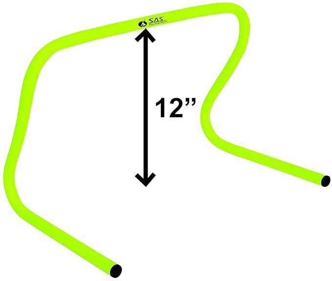 SAS SPORTS Training Hurdles  (Set of 6) 12 Inch