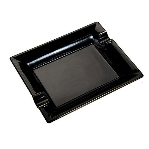 Black Ceramic Ashtray