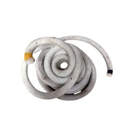 White 20 Mm Ceramic Fiber Twisted Rope