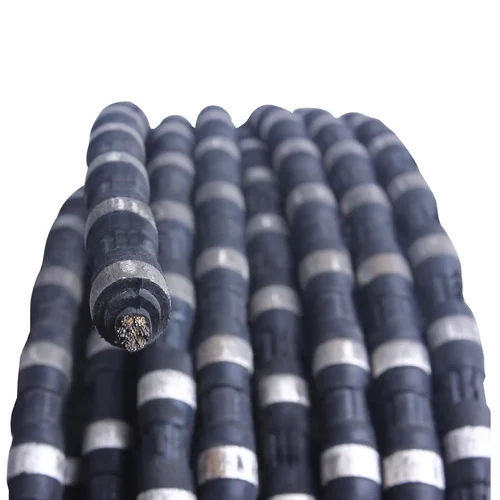 High Efficiency Diamond Wire Rubber Coated Saw For Concrete