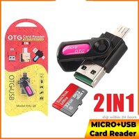 Otg Type C Card Reader - Fiber & Steel Body, Black Color | Shockproof, Waterproof, Anti-slip, Wireless Charging Compatible, 1-year Warranty