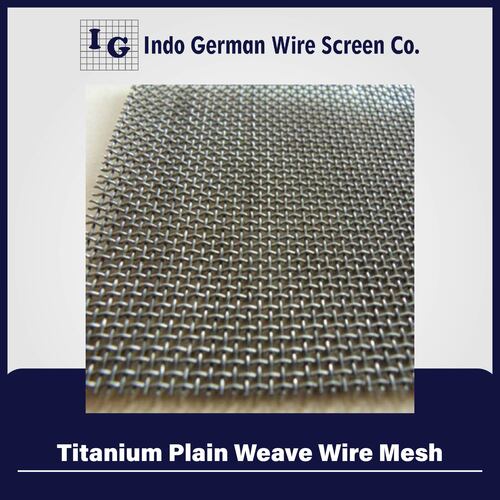 Titanium Plain Weave Wire Mesh