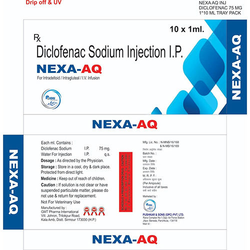 Liquid Diclofenac Sodium Injection Ip