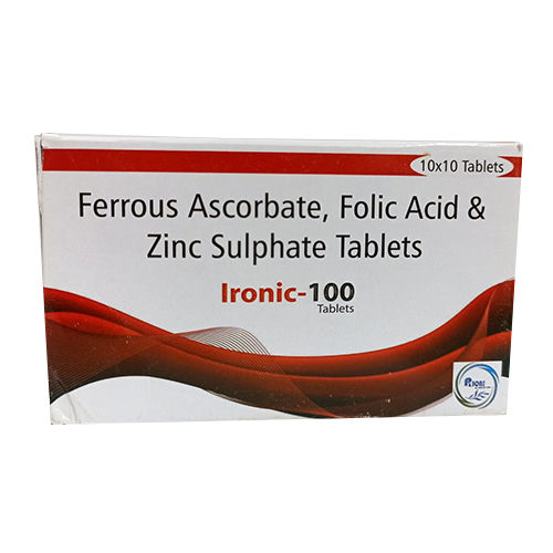 Ferrous Ascorbate Folic Acid And Zinc Sulphate Tablets