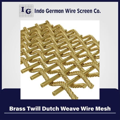 Brass Twill Dutch Weave Wire Mesh