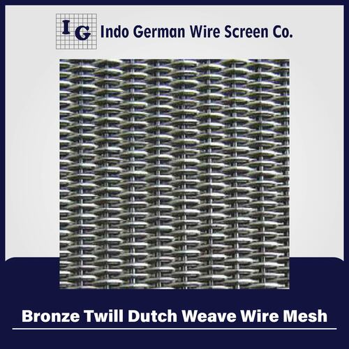Bronze Twill Dutch Weave Wire Mesh