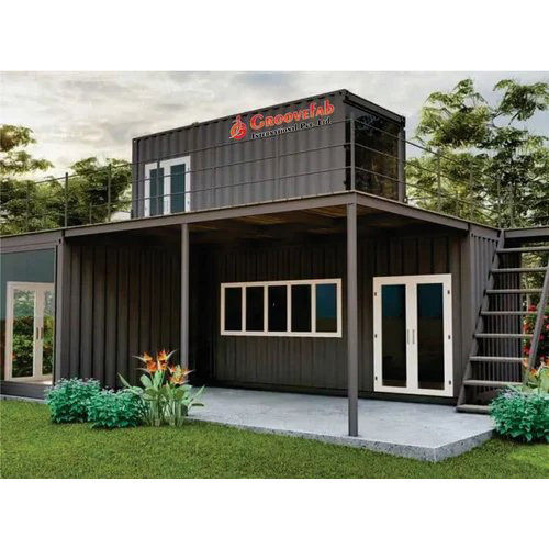 Black Prefabricated Portable Cabin