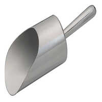 Stainless Steel 316 Closed Scoop - Color: Silver