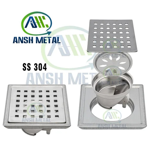 6x6 Inch Stainless Steel Floor Drain