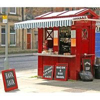 Steel Coffee Shop Container