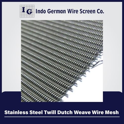 Steel Twill Dutch Weave Wire Mesh