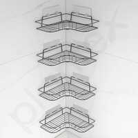 Bathroom Corner Shelf - Stainless Steel, Customized Size, Glossy Finish | Ideal For Storing Towels & Toiletries, Easy To Install & Clean