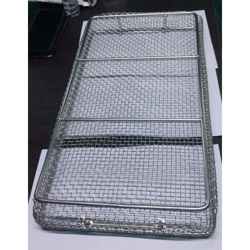 Rectangle Wire Mesh Surgical Instrument Tray