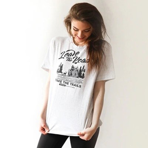 Ladies Printed Half Sleeves T Shirt