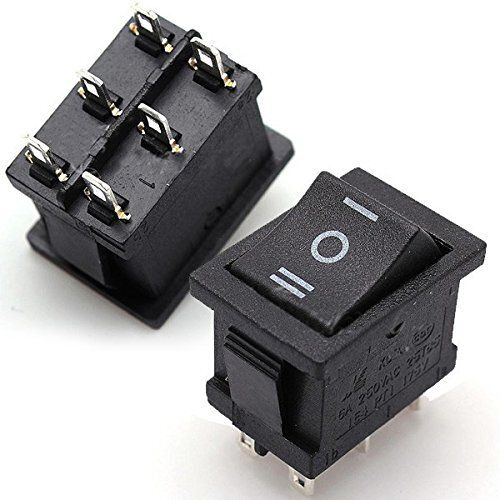 ROCKER SWITCH  6 PIN CENTRE OFF ( ON OFF ON )