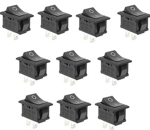 ROCKER SWITCH KCD-1-B-101 ( ON OFF ) WITH BRASS CONTACTS